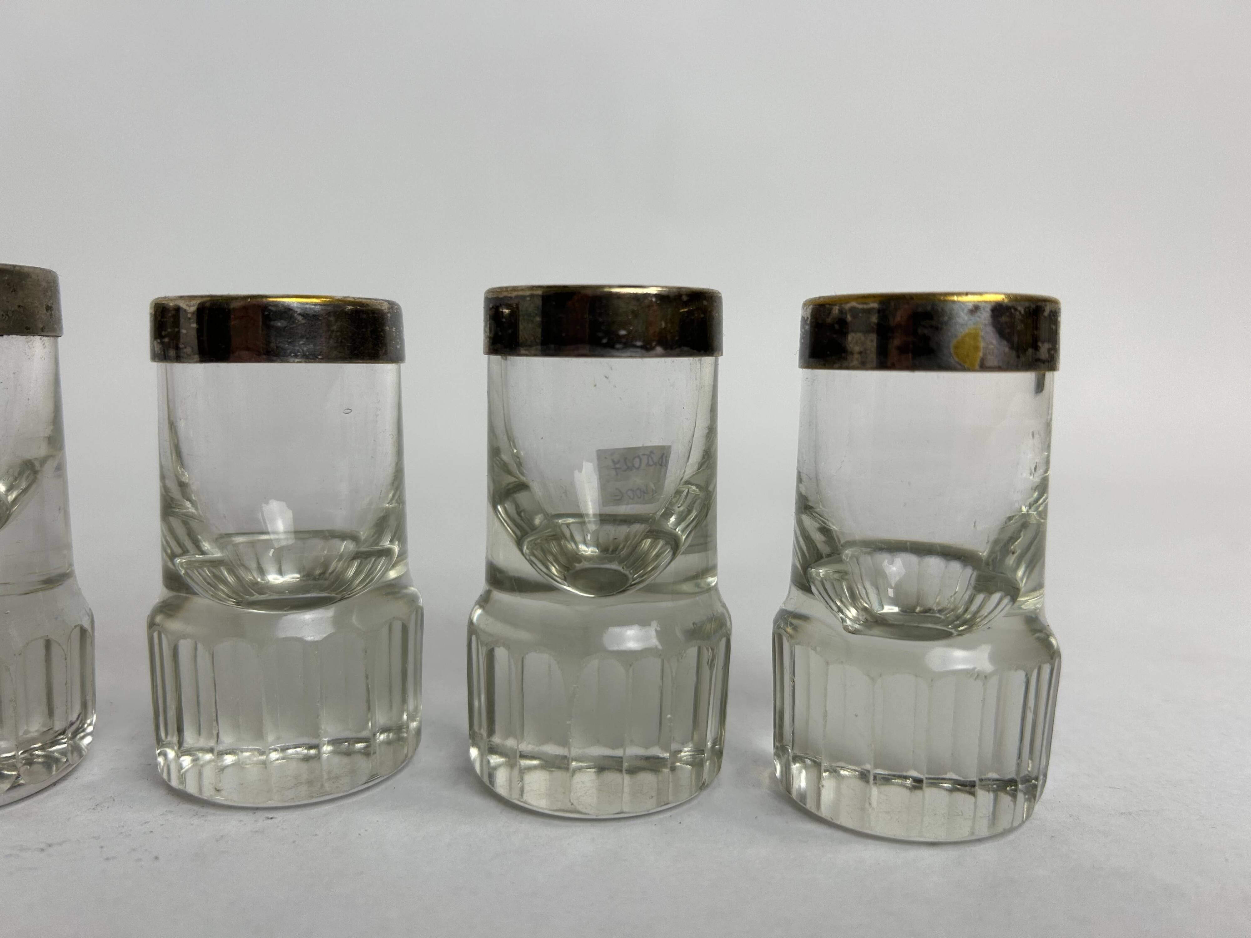 Ensemble de 6 verres à liqueur par Adolf Loos pour Bakalowits & Söhne