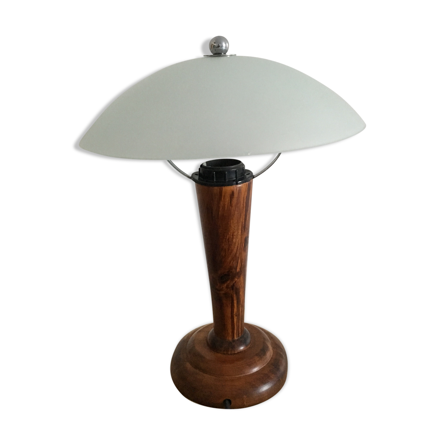 Frosted glass mushroom lamp