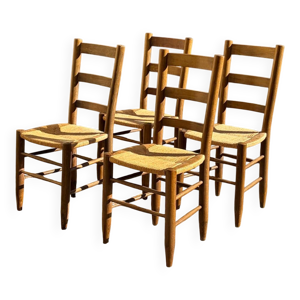 Chaises paillées