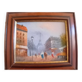 Oil on canvas eifel tower caroline burnett