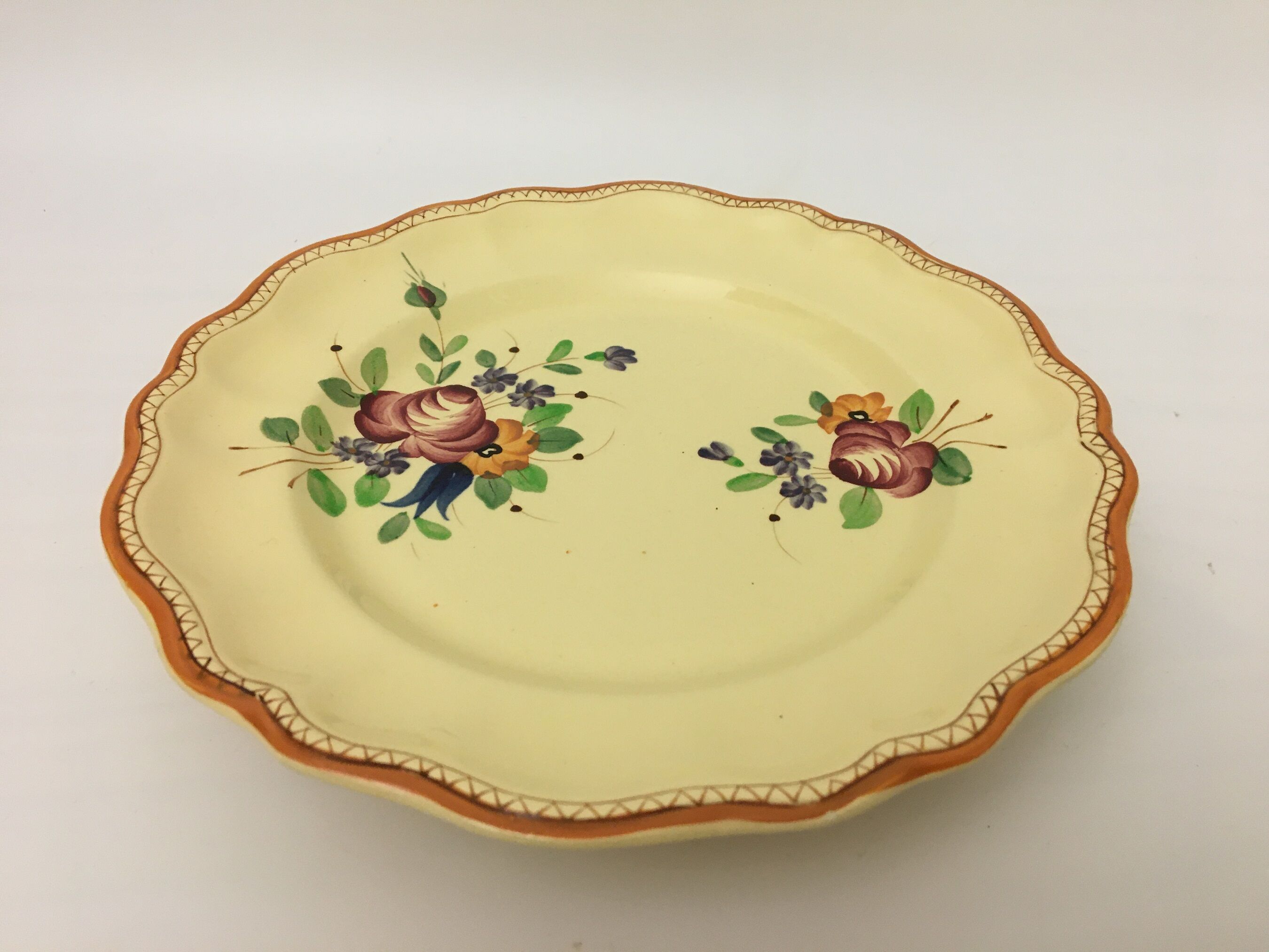 Compotier Bas Faïencerie "Longchamp – France"