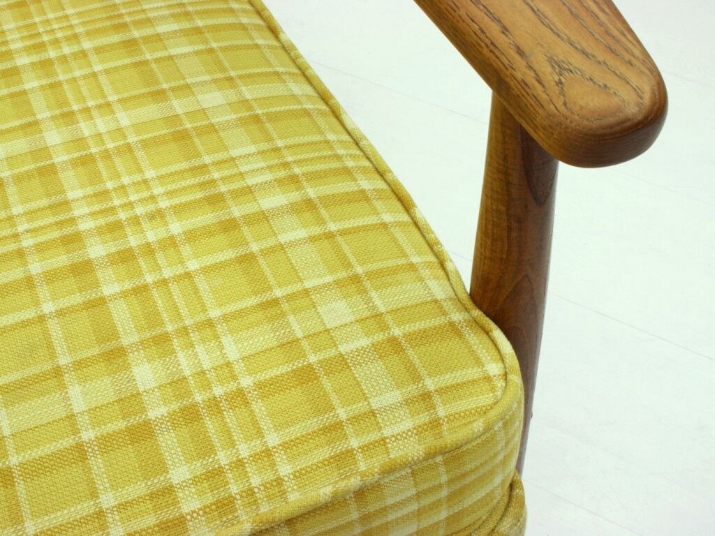 American ash wood easy chair, 1950s