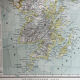 Carte ancienne Îles Britanniques 54x37cm