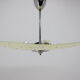 1960s Pendant Light Glass/Chrome, Czechoslovakia