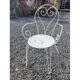 Salon de jardin en fer forgé 3 fauteuils + 1 table