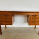 Vintage retro Danish mid-century teak desk by Bent Silberg Møbler 1960s