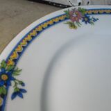 6 old porcelain dessert plates Art Deco Pierre Guez Marseille