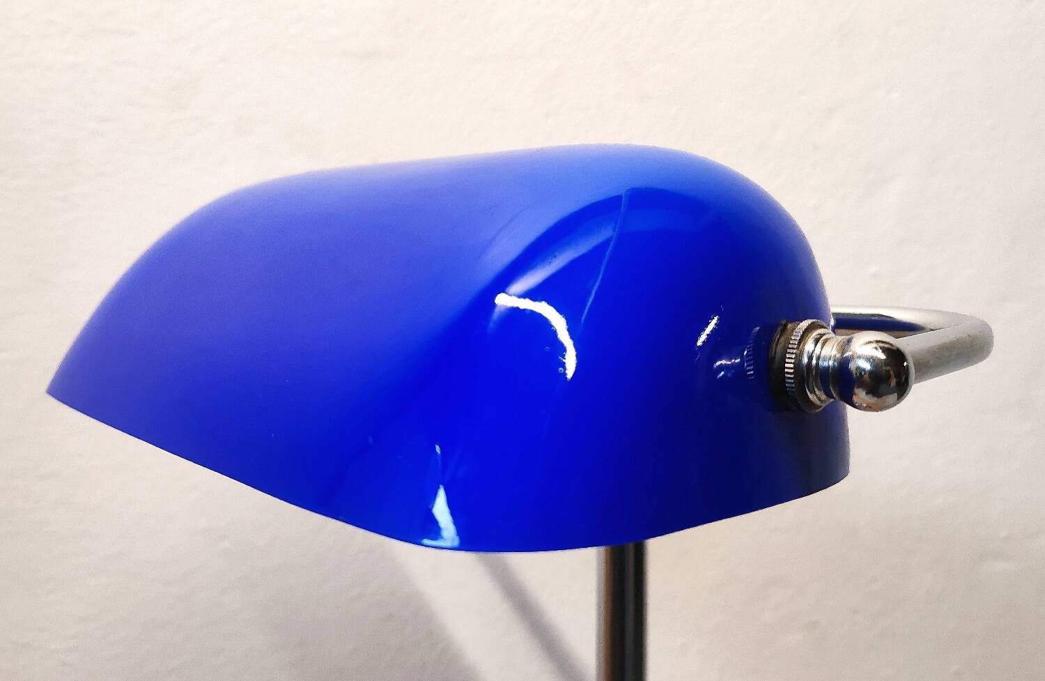 Blue banker's lamp