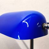 Blue banker's lamp