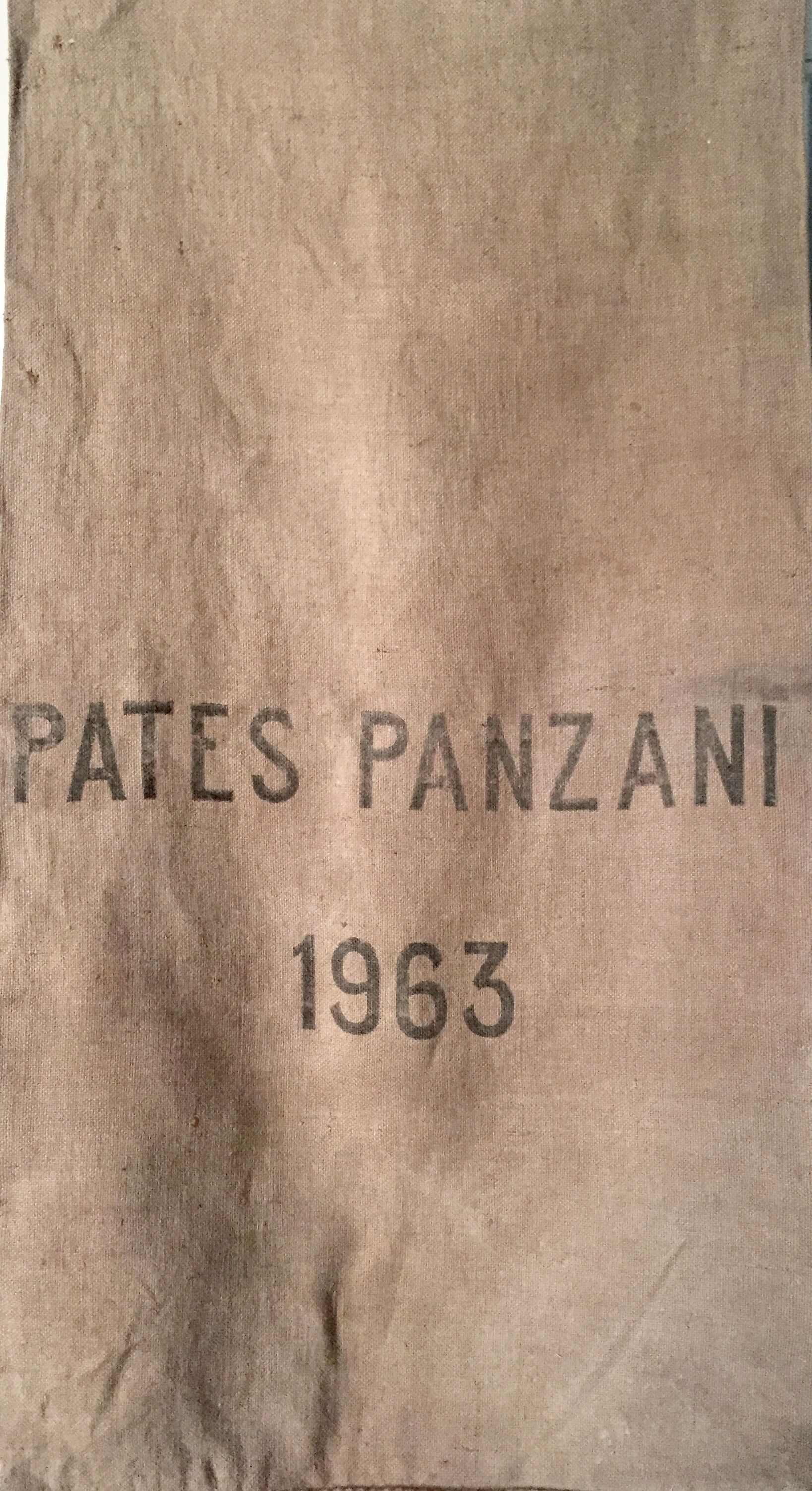 Jute bag, Panzani pasta - 1963