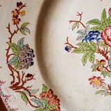 Plat rond terre de fer Minton par Sarreguemines