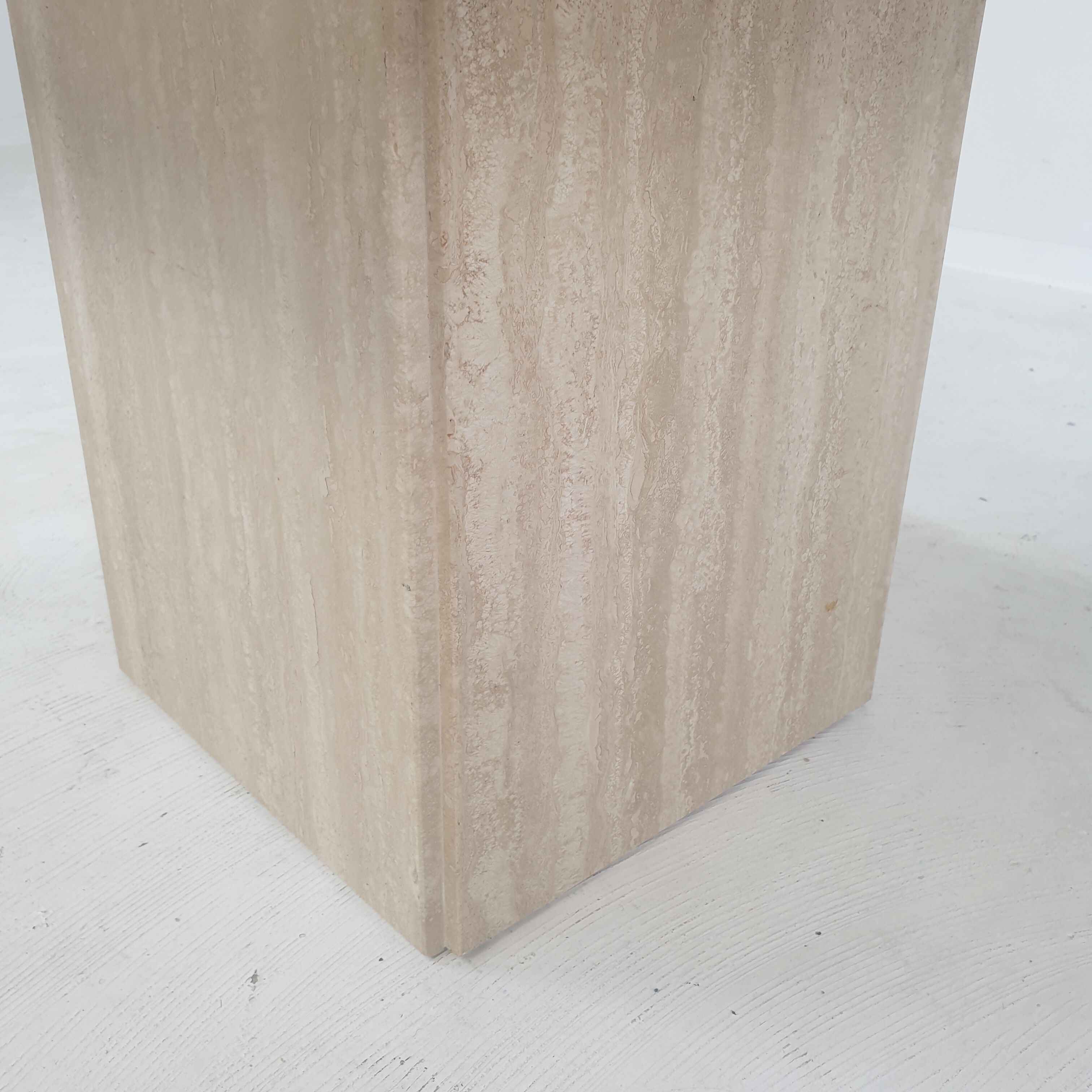 Italian Travertine Coffee Table, 1980's