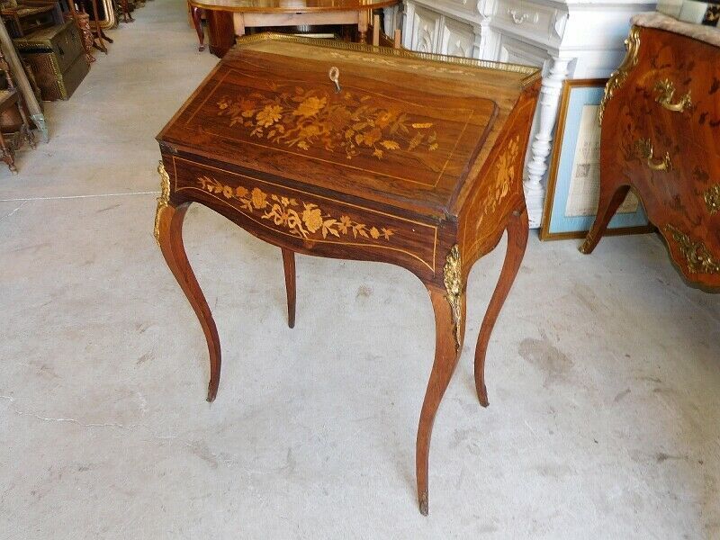 Secrétaire de dame marquete style Louis XVI