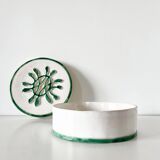 1950s embossed ceramic box