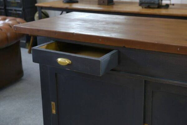 1950s pine sliding door counter