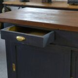 1950s pine sliding door counter