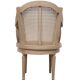 Louis XVI style barrel Cane Office desk chair rotatable