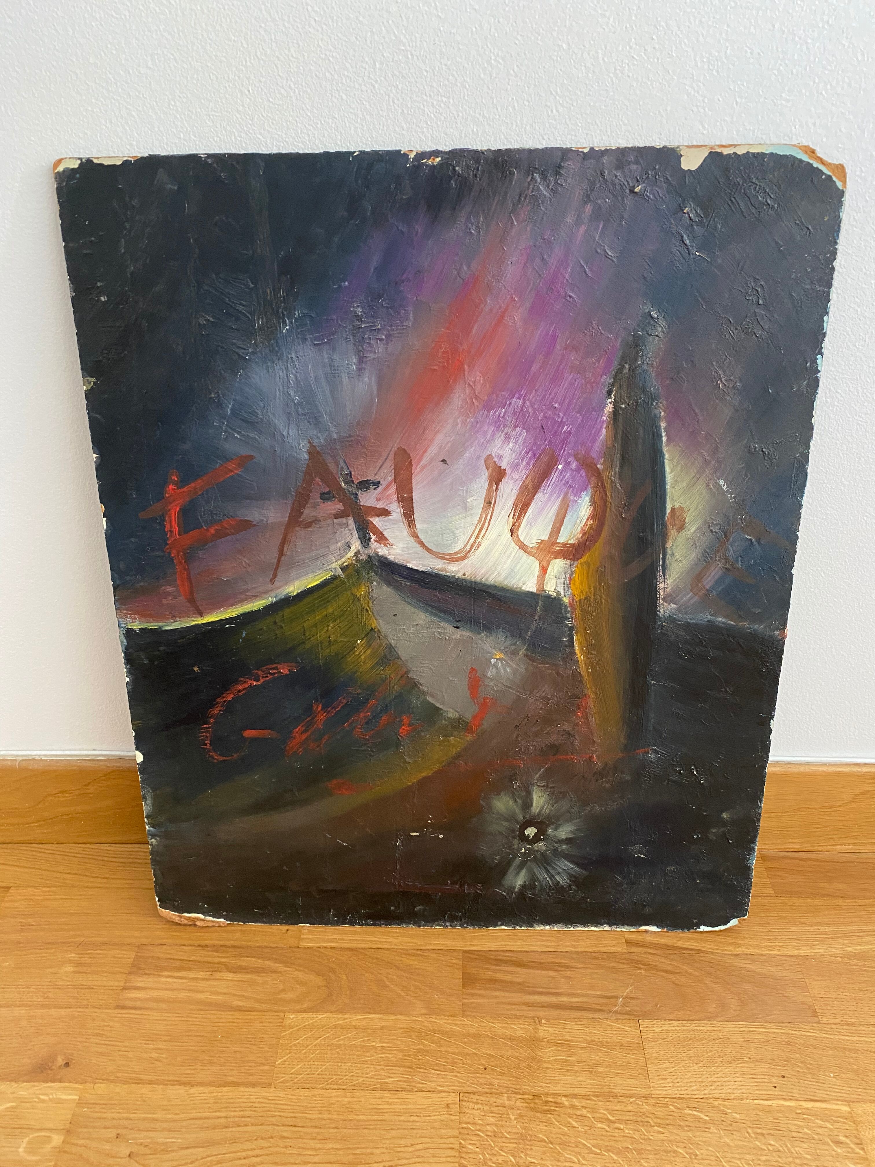 Portrait of a woman in oil on panel