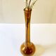 Vase soliflore en verre bullé de Biot, années 1950