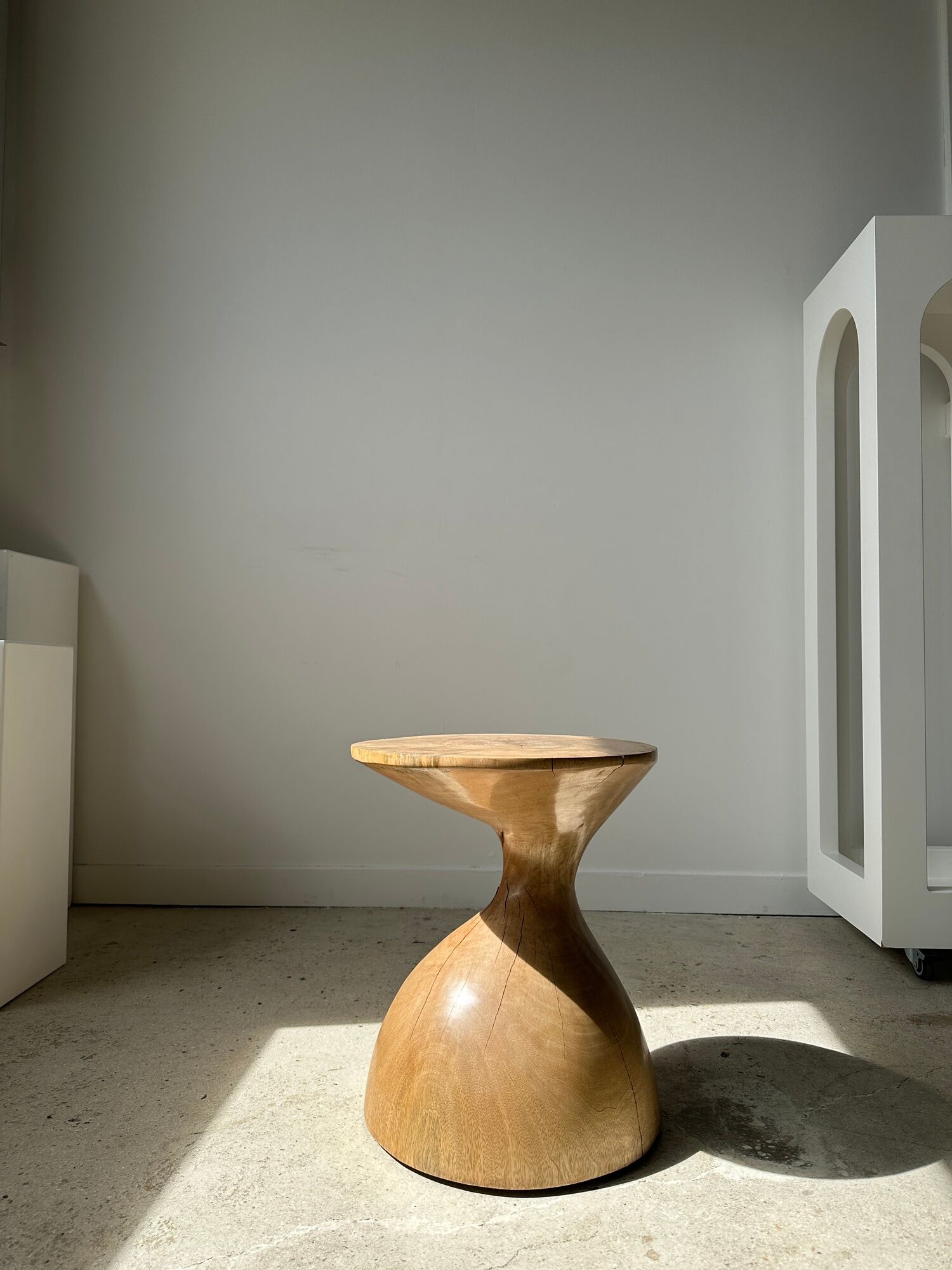 Solid wood sofa end