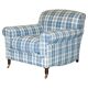 Signature Chelsea Armchair on Wheels with Twisted Armrests Large Model George Smith