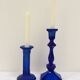 Pair of candlesticks blue