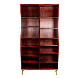 Large Danish high bookshelf in rosewood by Erik Brouer 1960.