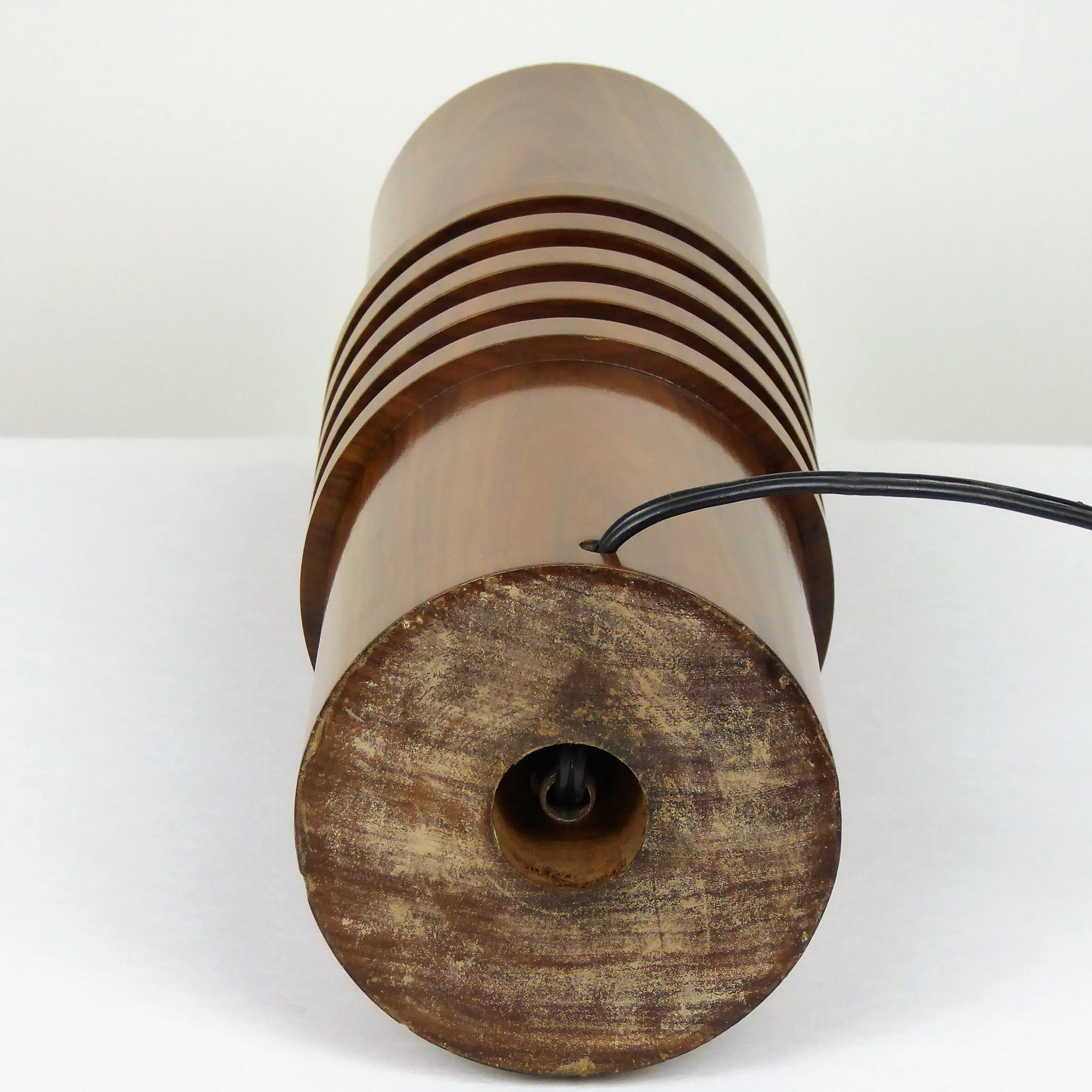 Massive rosewood lamp Denmark 1950