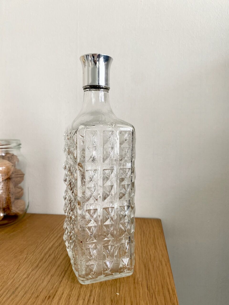 Vintage cut glass bottle