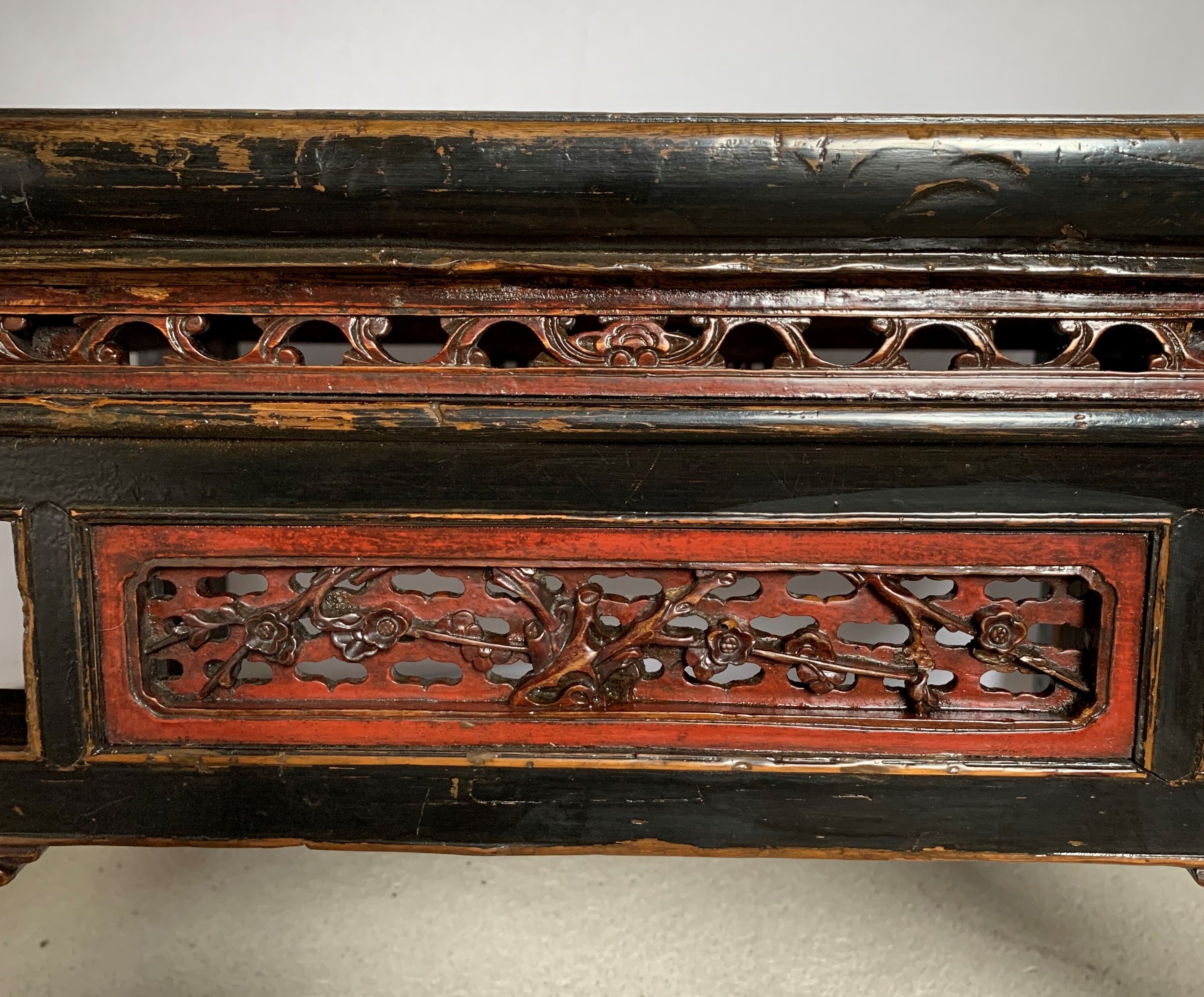 Ancient chinese golden wood table