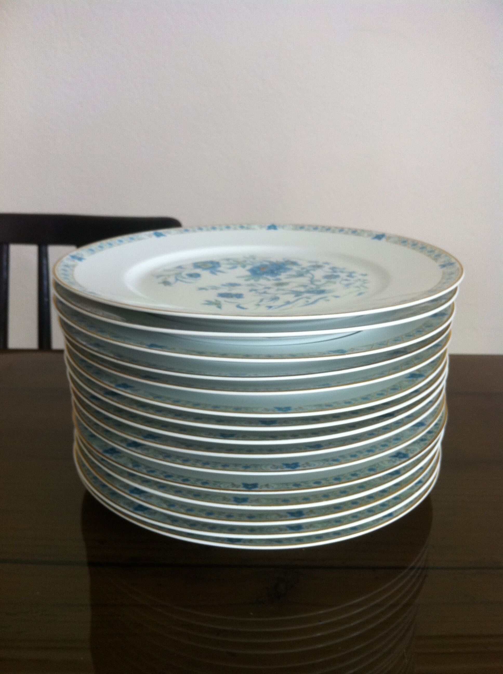 Set of 15 flat plates Haviland model Nanjing