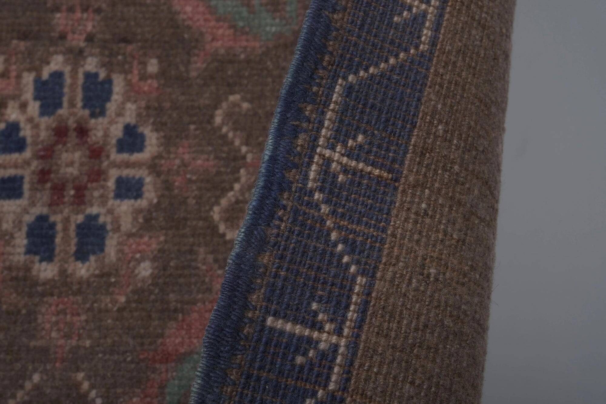 Vintage Turkish hallway rug 79x230 cm