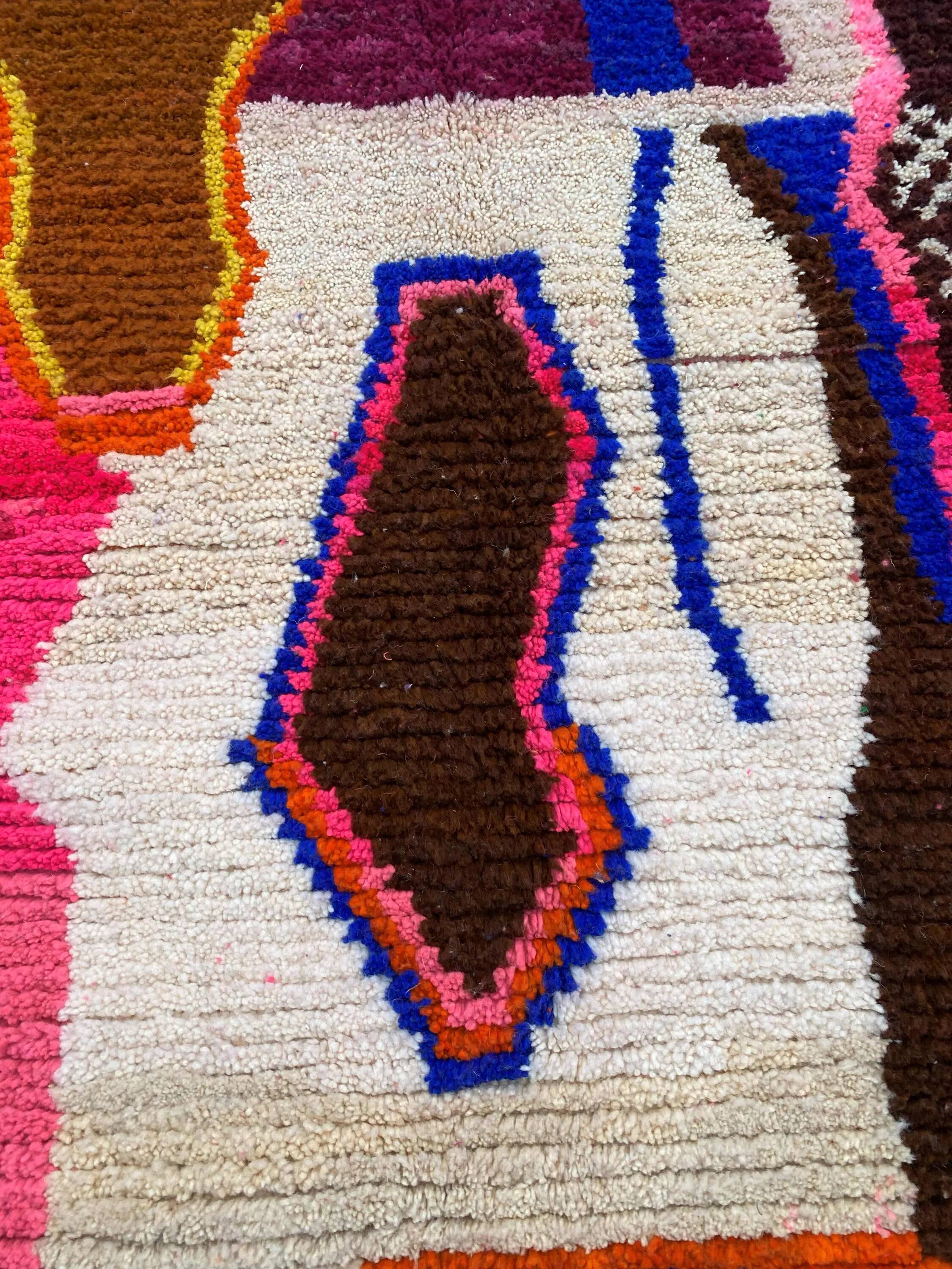 Handmade traditional carpet 250cm x 150cm Moroccan