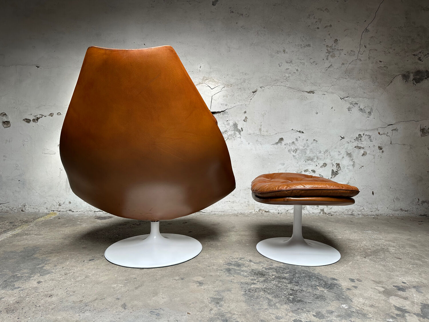 Vintage armchair with ottoman Artifort F588