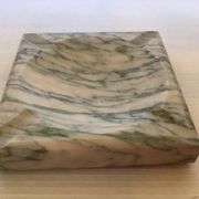 Vide poche cendrier albatre veinée verte