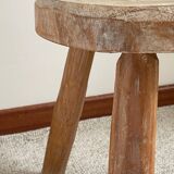 Vintage Solid Wood Tripod Stool