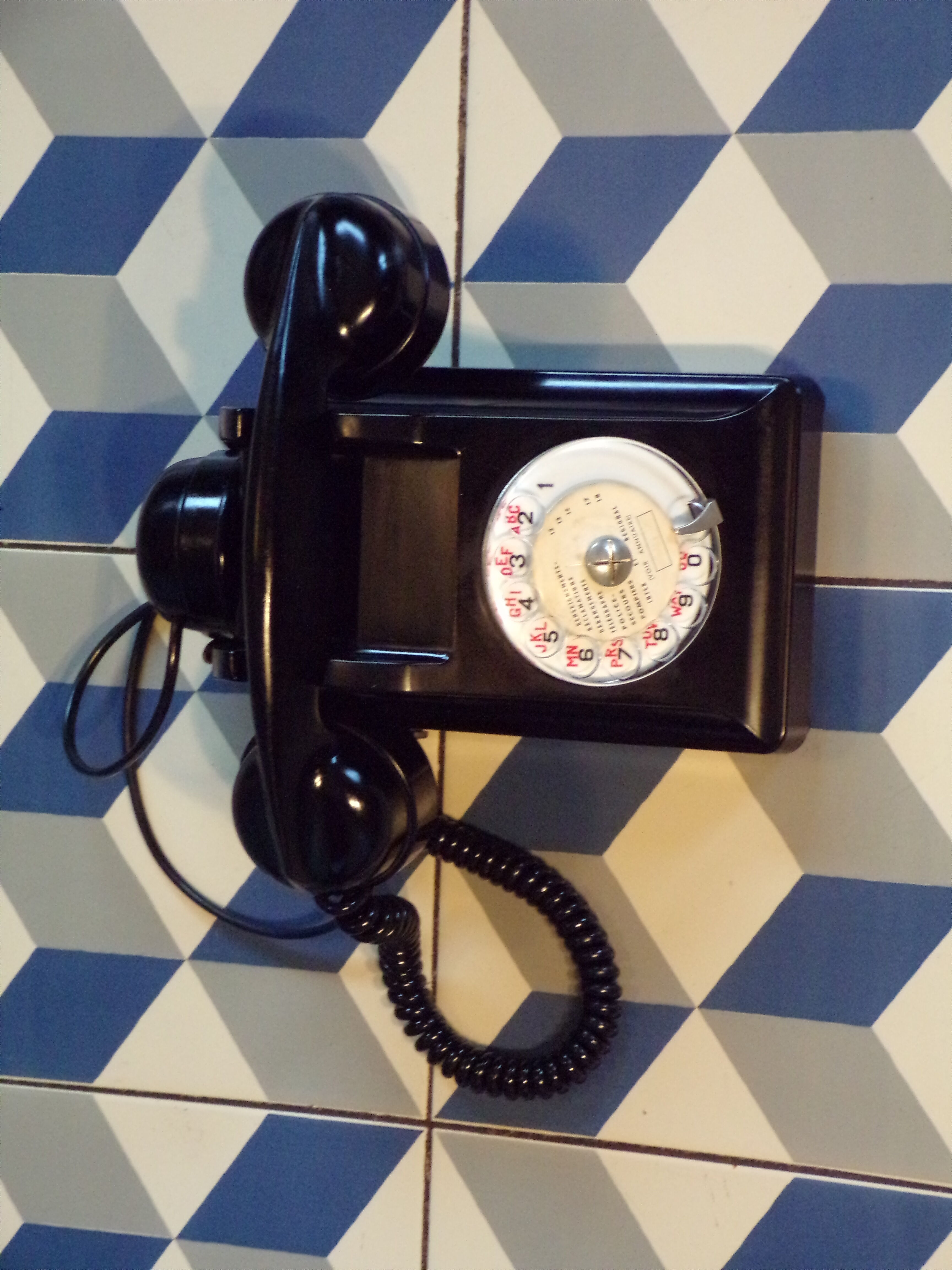 Vintage phone with Bakelite dial