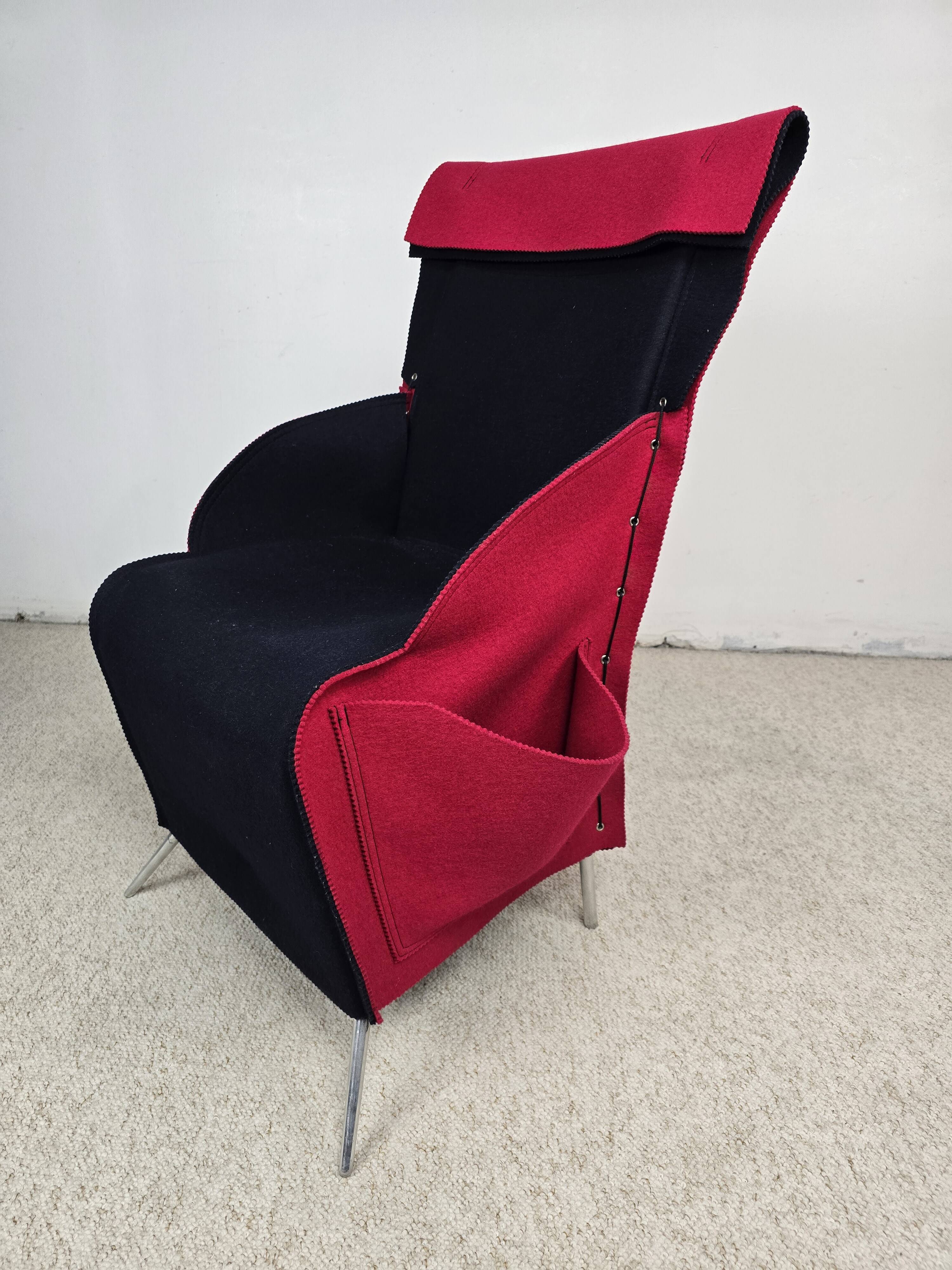 Filzka armchair by borek šípek for scarabas – czech republic, 1989