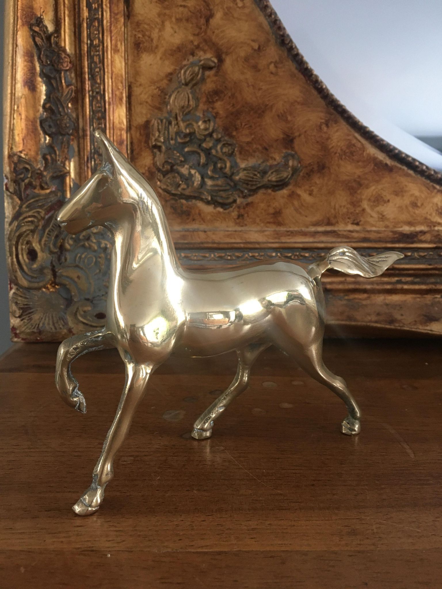 Brass horse