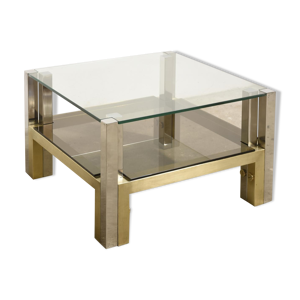 coffee table in brass