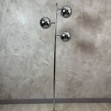 Vintage chrome metal floor lamp