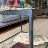 Table basse en verre et fer forgé design