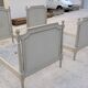 Pair of antique Louis XVI style beds with patina - 1900s
