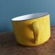 Tasses et soucoupe Saint Amand céramique jaune