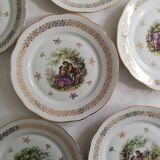 Assiettes porcelaine Fragonard vintage