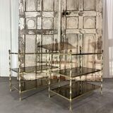 Pair of side tables circa 1950 Maison Baguès