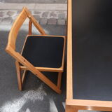 Dining table set and 4 chairs 80s
