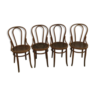 Lot de chaises bistrot Baumann