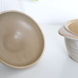 Saladier, or soup pot, ceramic, Niderviller stone pattern
