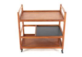 Henning Korch model 308 trolley for C.F. Christensen Silkeborg in teak